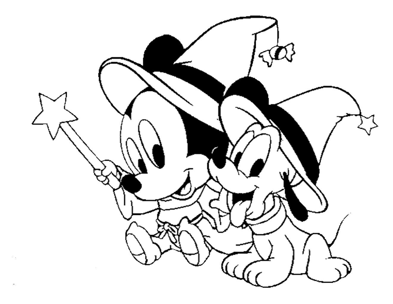 baby disney halloween coloring pages - photo #1