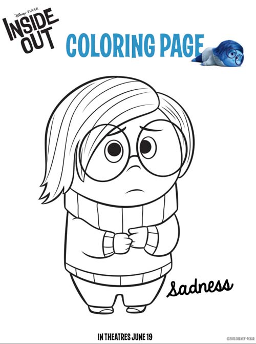 sadness from inside out coloring pages - photo #1