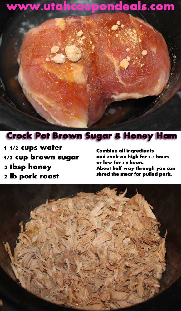 Slow Cooker Brown Sugar & Honey Ham Recipe