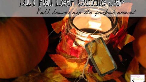 DIY: Fall Leaf Candle Jars