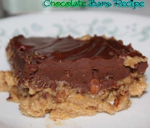 Homemade Peanut Butter Chocolate Bars Recipe