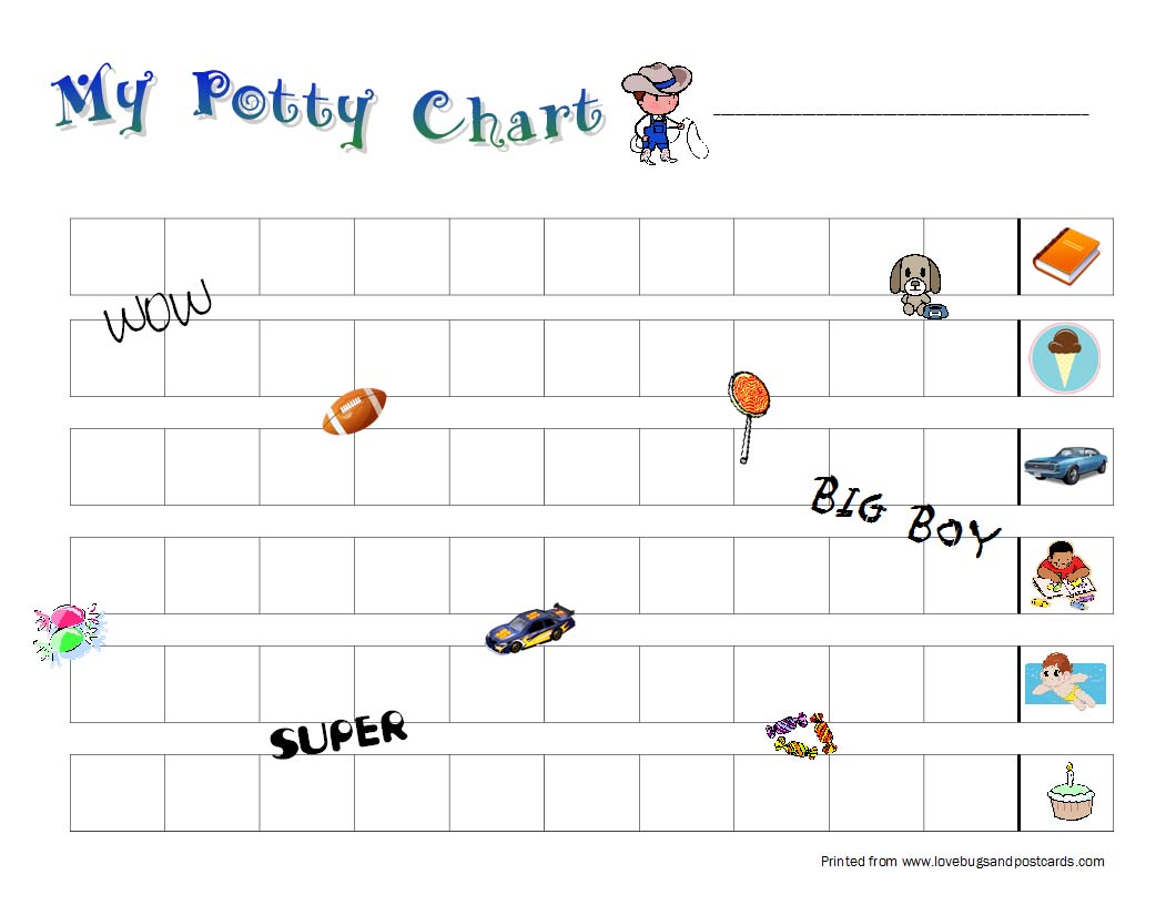 Potty Training Tips and Free Printable Potty Training Chart