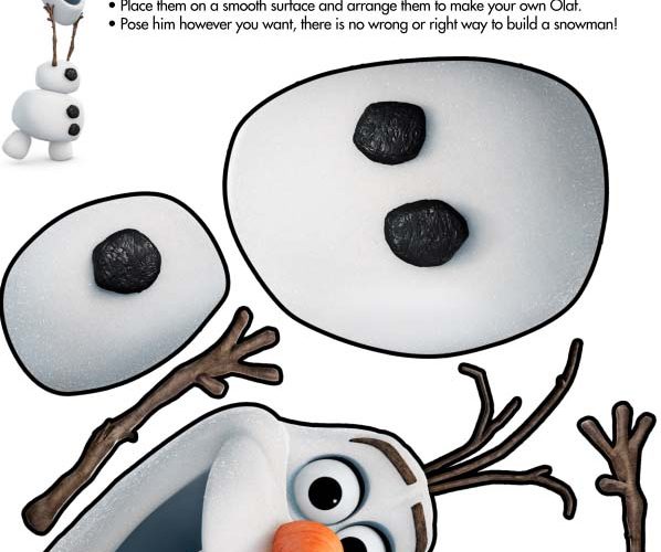Disney Frozen Olaf Build a Snowman Printable