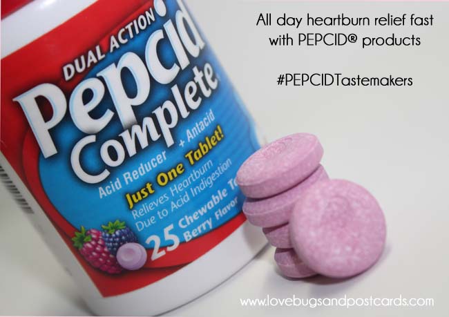 All day heartburn relief fast with PEPCID® products #PEPCIDTastemakers