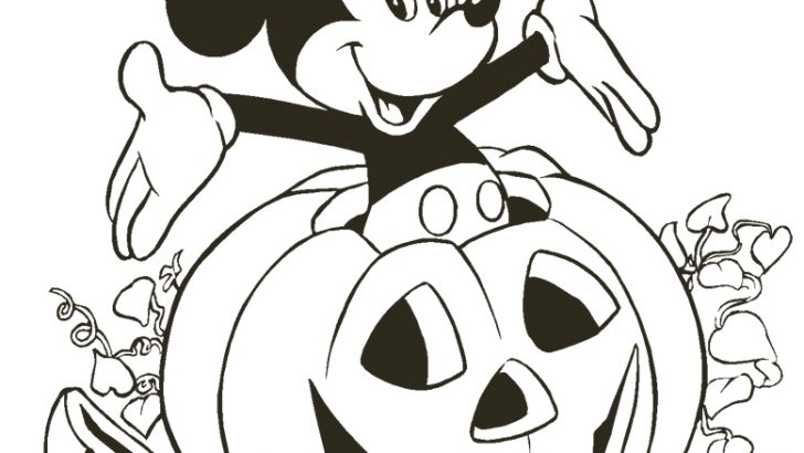 Mickey Mouse - Free Disney Halloween Coloring Pages