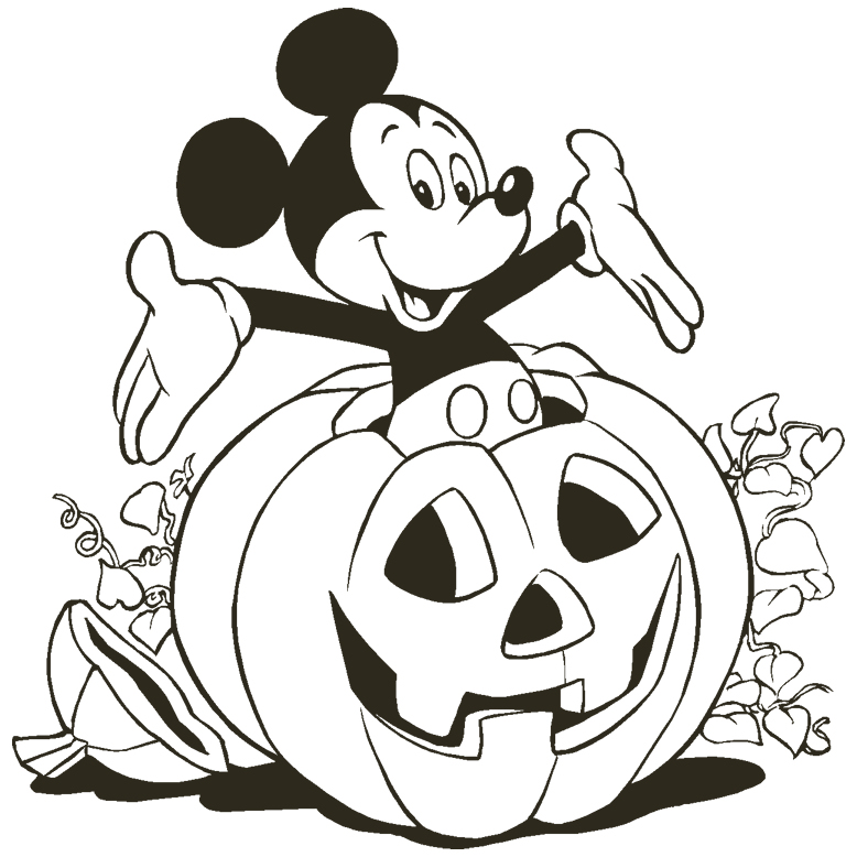 Coloring Pages Disney Halloween 1