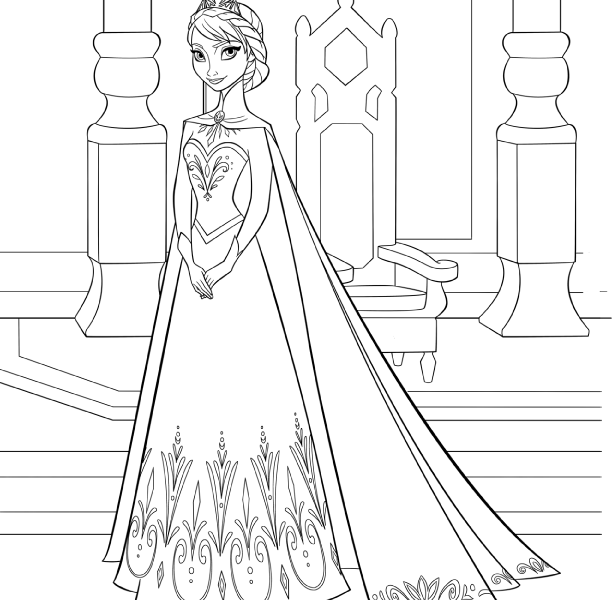 Disney FROZEN Coloring Pages - Lovebugs and Postcards