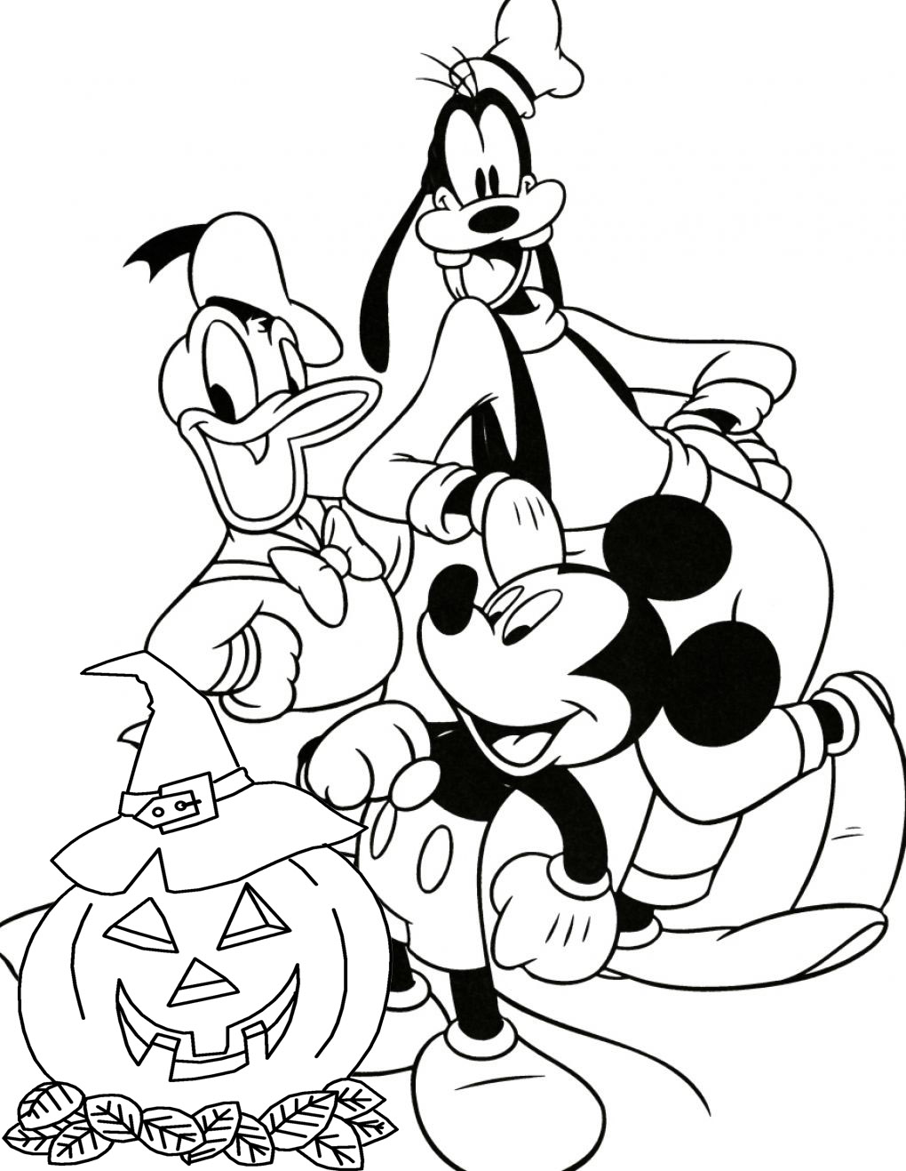 Coloring Pages Disney Halloween 9