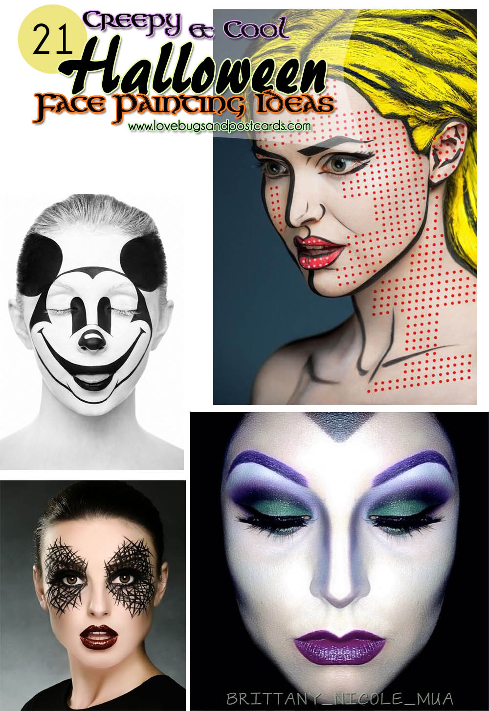 Skeleton Face Paint - 4 Easy Ideas