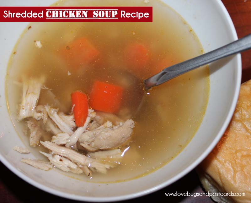 Shredded Chicken Soup Recipe