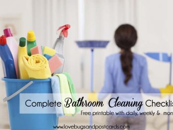 Printable Complete Bathroom Cleaning Checklist