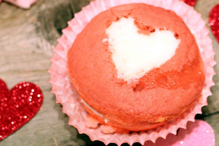 Valentine Cupcakes Recipe (2 ingredients)