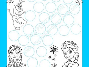 Frozen Potty Chart