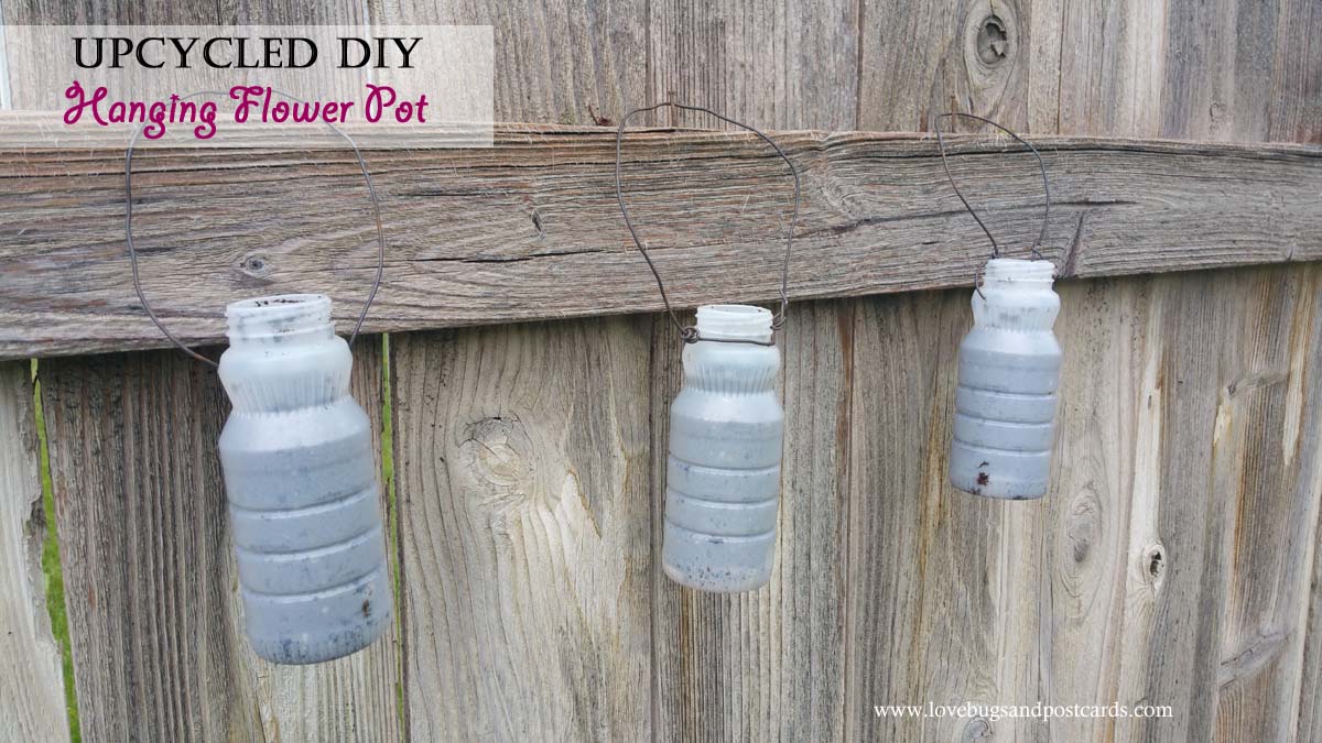Upcycled DIY Hanging Flower Pot