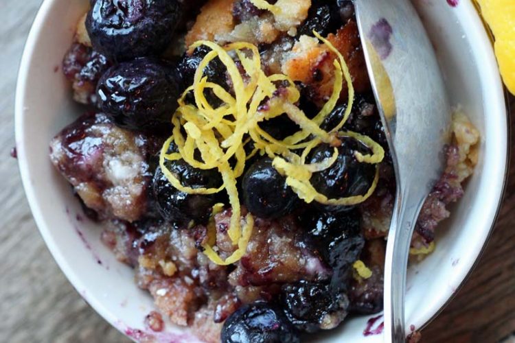 Lemon Blueberry Crumble Recipe