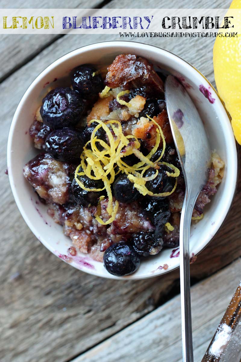 Lemon Blueberry Crumble Recipe