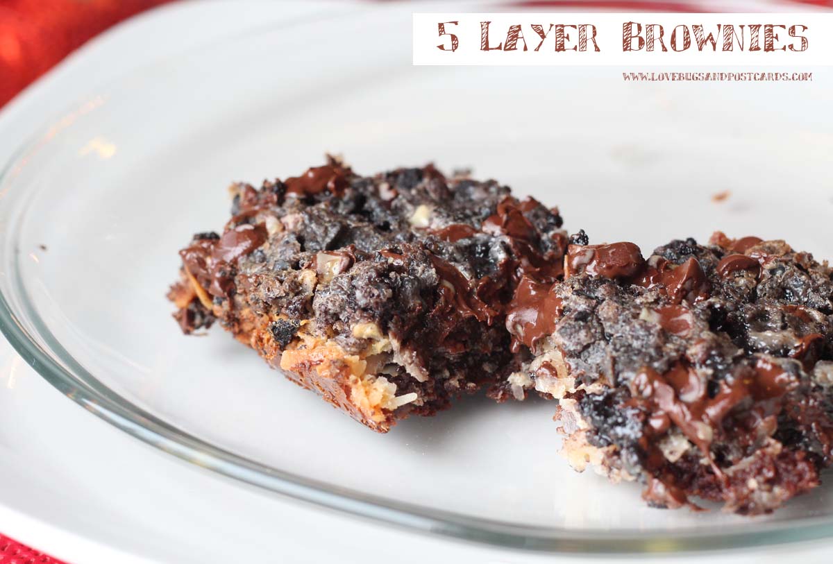 5 layer brownies recipe + Holiday cleaning tips