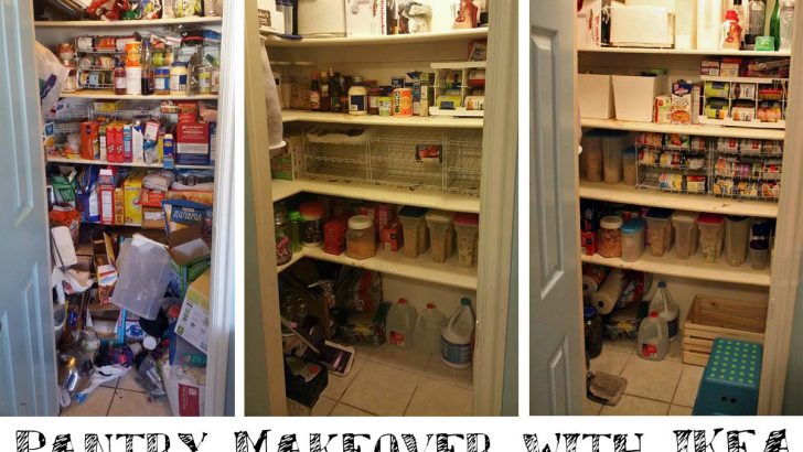 Kitchen pantry organization and make-over