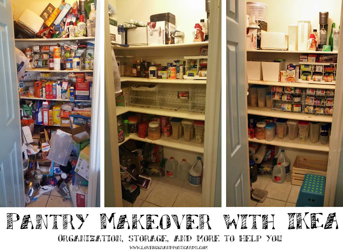 Kitchen Pantry Organization and make-over