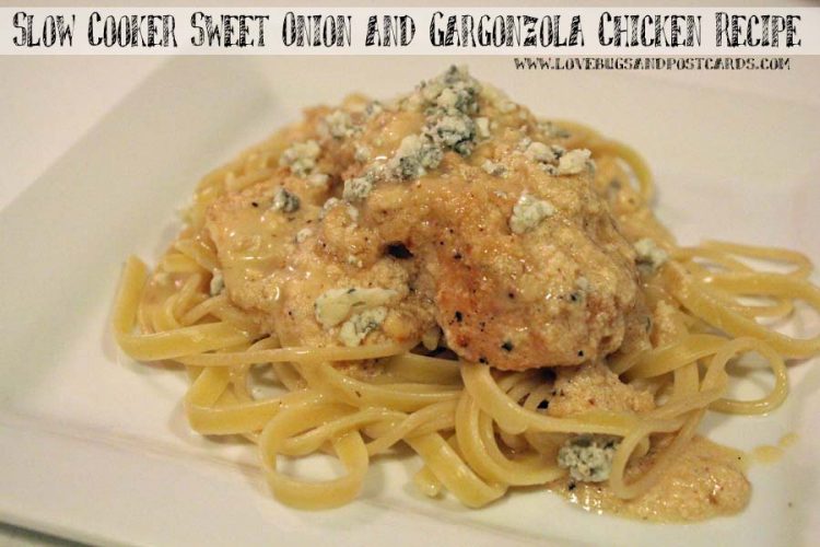 Slow Cooker Sweet Onion and Gargonzola Chicken Recipe