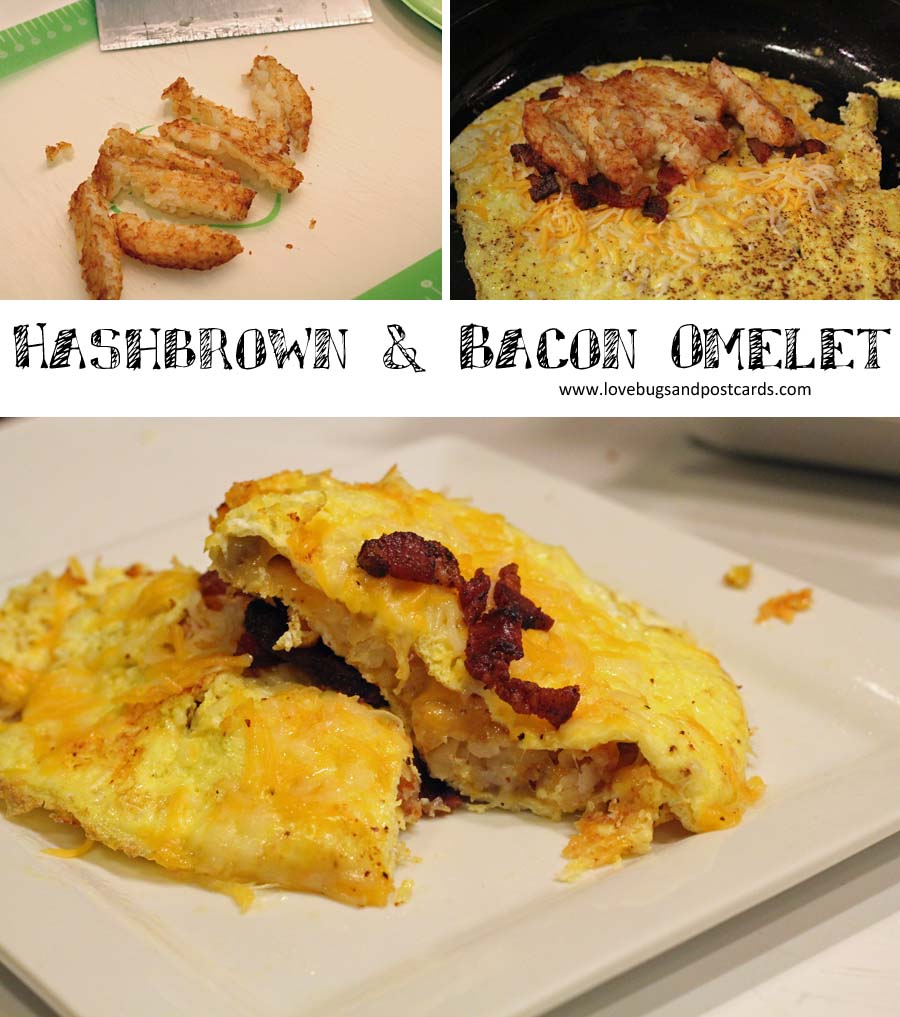 Hashbrown & Bacon Omelet