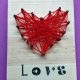 DIY String Art Valentines Heart Craft