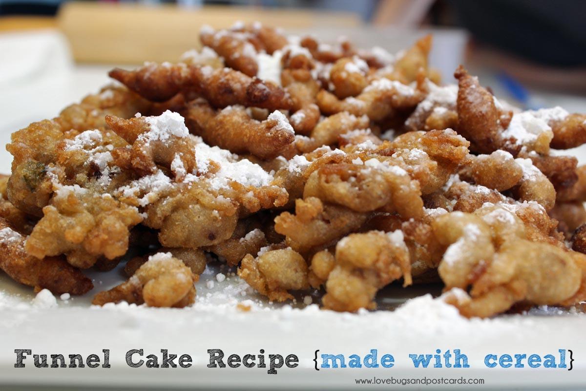 Funnel Cake Recipe {made with cereal}