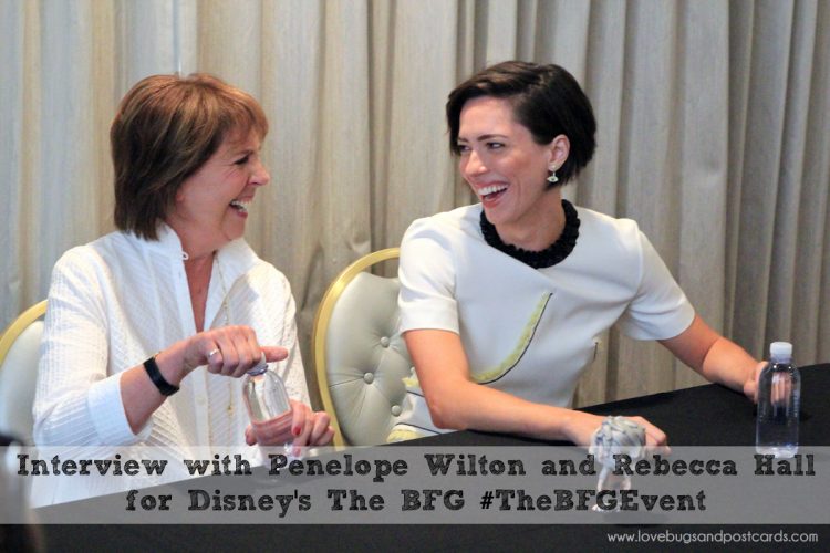 Interview with Penelope Wilton and Rebecca Hall for Disney's The BFG #TheBFGEvent