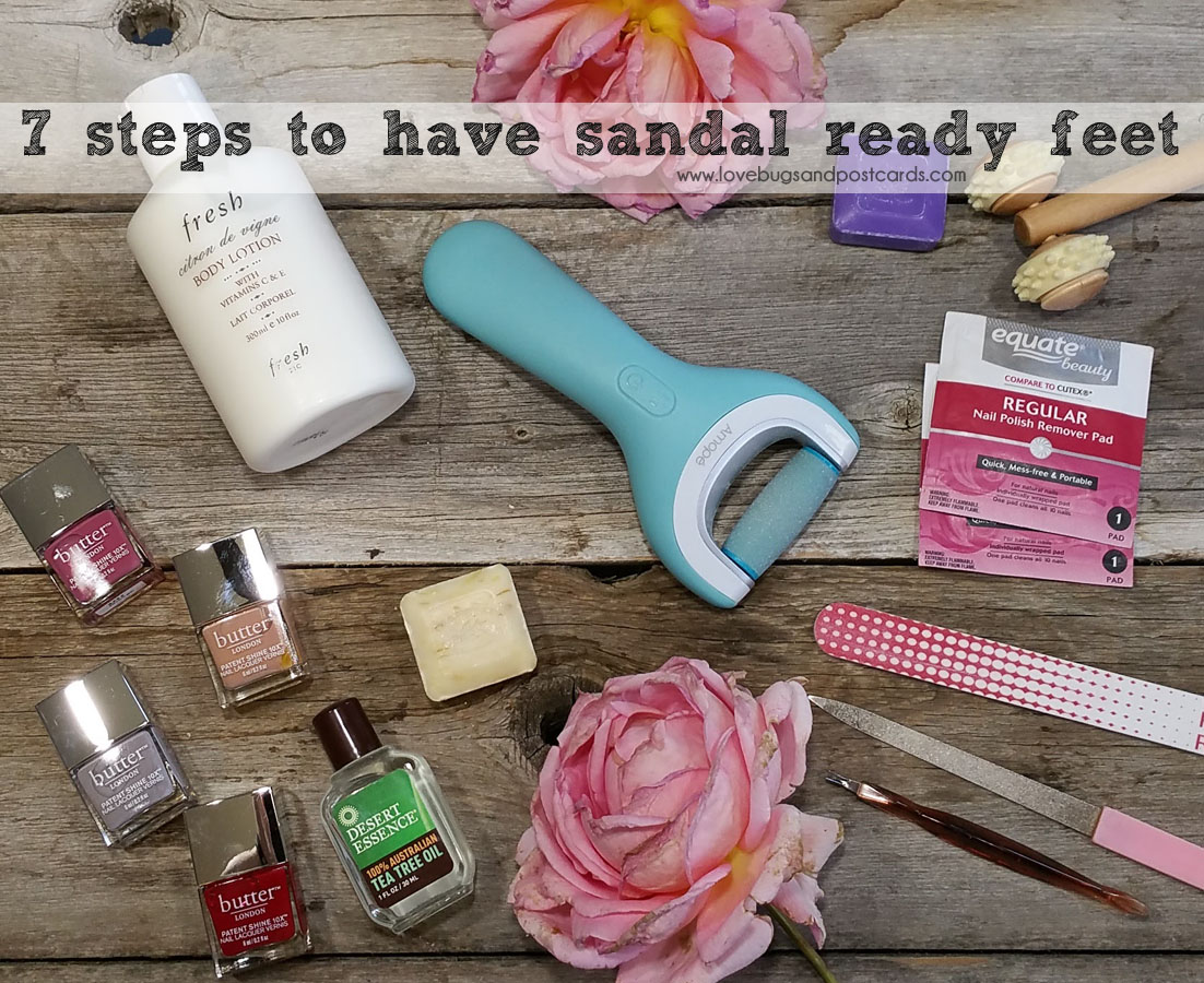 7 steps to have sandal ready feet
