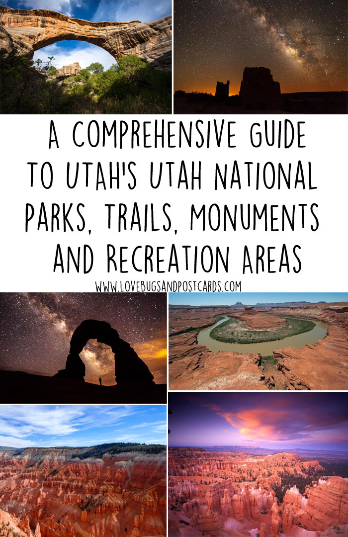 Utah National Parks, Trails, Monuments and Recreation Areas