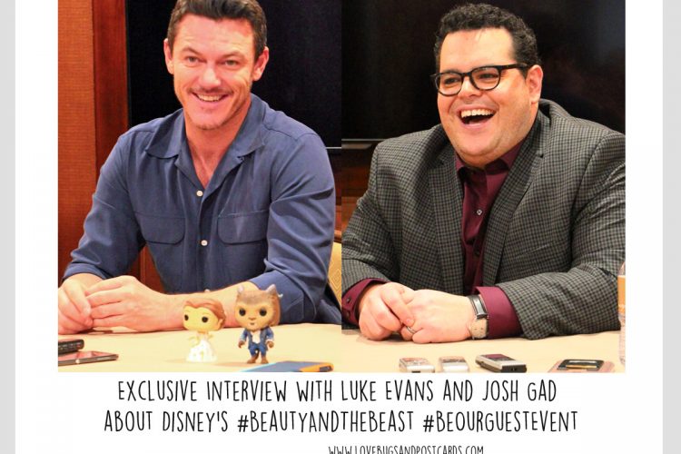 Exclusive Interview with Luke Evans and Josh Gad about Disney's #BeautyAndTheBeast #BeOurGuestEvent