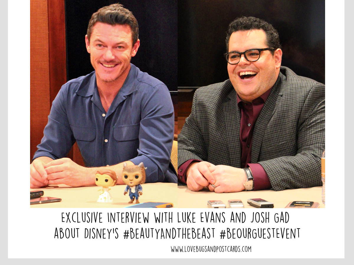 Exclusive Interview with Luke Evans and Josh Gad about Disney's #BeautyAndTheBeast #BeOurGuestEvent