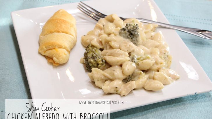 Slow Cooker Chicken Alfredo with Broccoli