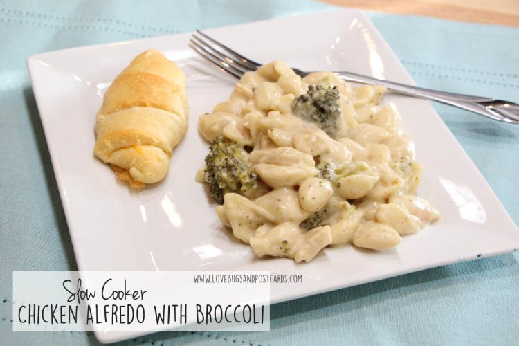 Slow Cooker Chicken Alfredo with Broccoli