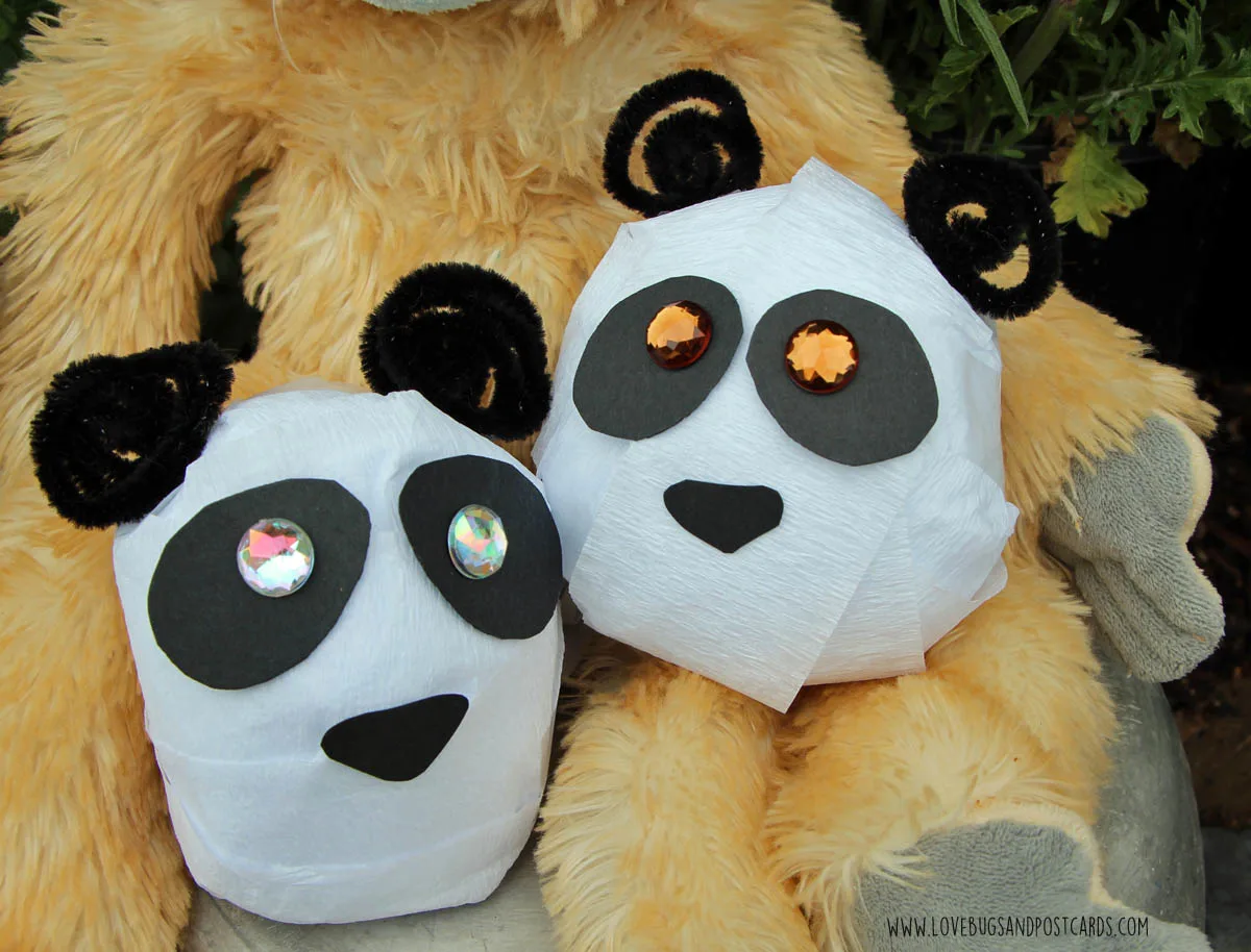 Surprise Ball Panda Bear Craft - Lovebugs and Postcards