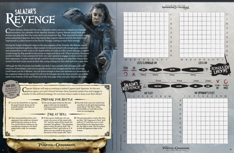 Pirates of the Caribbean: Dead Men Tell No Tales Activity Packet