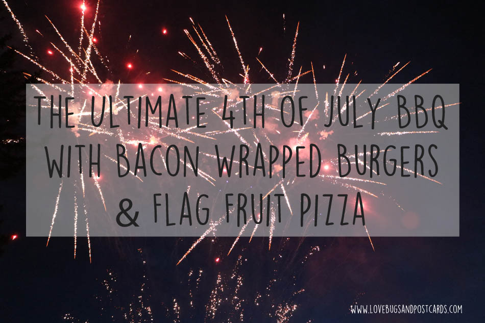 Bacon Wrapped Burgers and Flag Sugar Cookies
