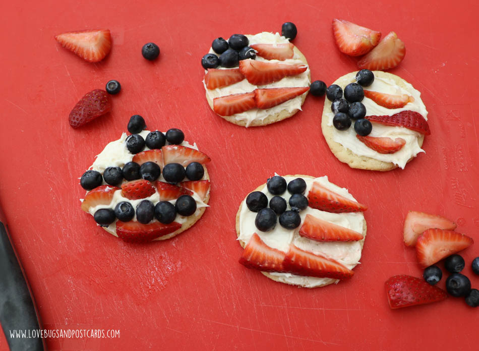 Bacon Wrapped Burgers and Flag Sugar Cookies