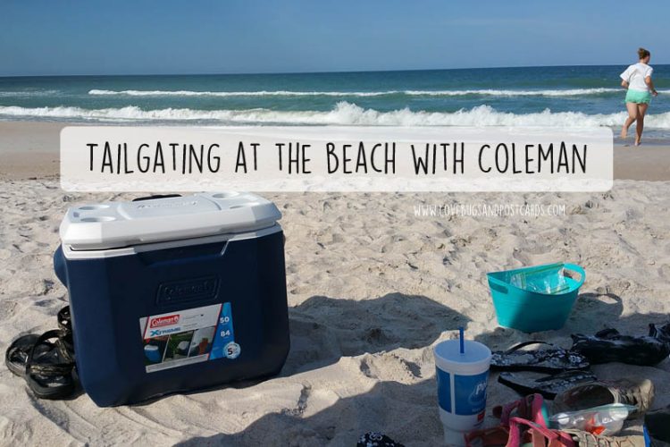 Tailgating at the beach with Coleman