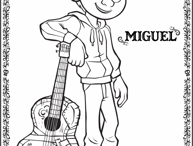 Disney-Pixar’s COCO Coloring Pages #PixarCoco
