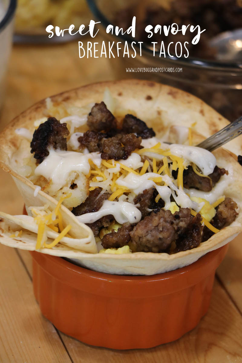 Sweet and Savory Breakfast Tacos