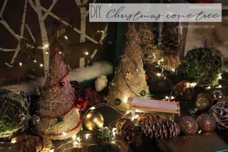 DIY Christmas Cone Trees