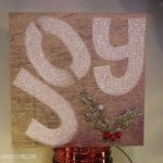 DIY Joy wood board sign