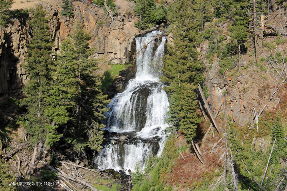 Undine Falls in Yellowstone National Park is a gorgeous 3-tier waterfall