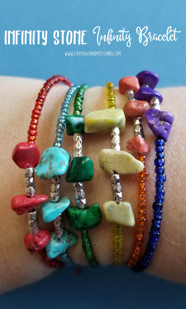 DIY Avengers Infinity Stone Infinity Bracelet