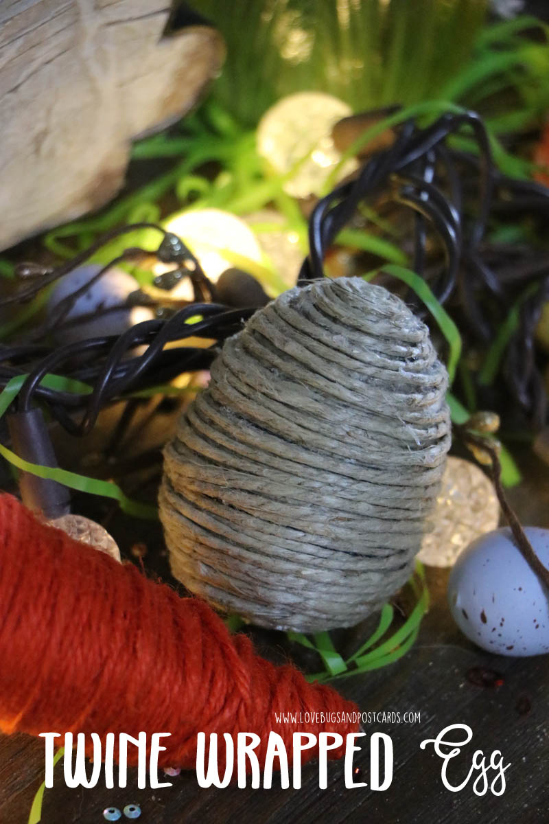 Twine Wrapped Carrot & Egg Decorations
