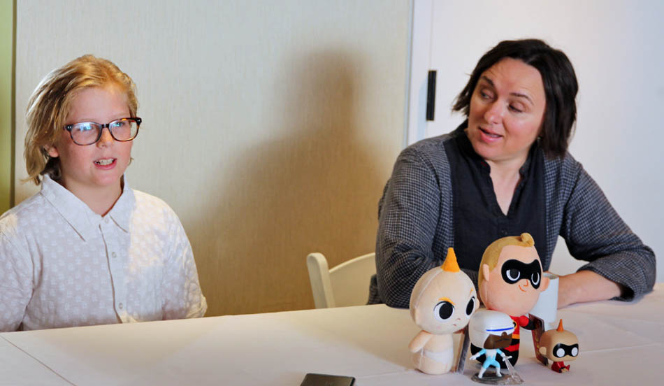 Incredibles 2 interview with Sarah Vowell (Violet) & Huck Milner (Dash) #Incredibles2Event