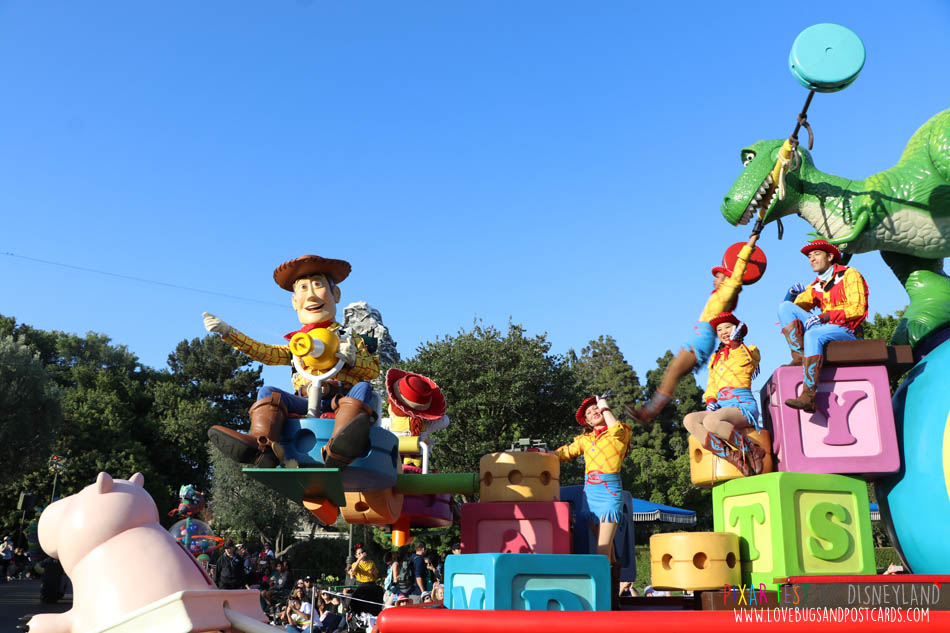 The Pixar Play Parade at Disneyland