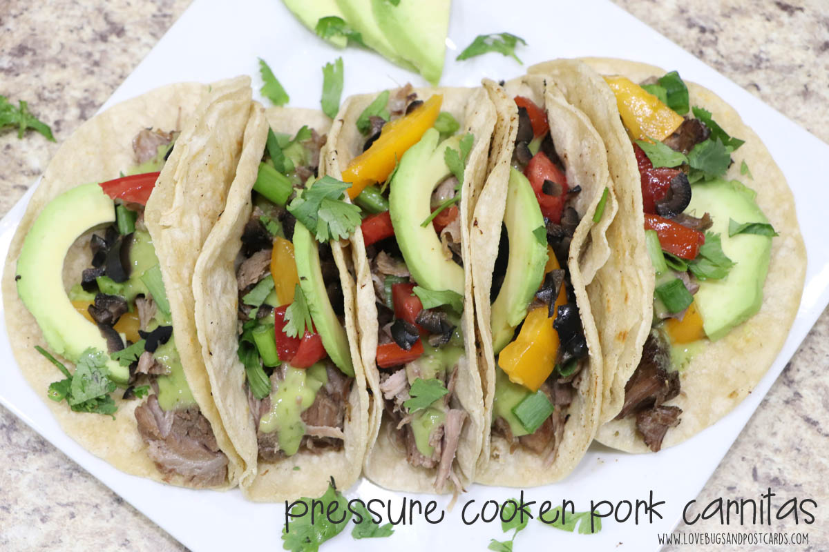 Pressure Cooker Pork Carnitas