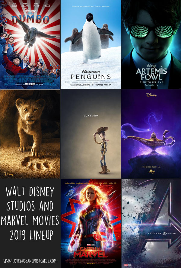 2019 Walt Disney Studios and Marvel Movies Lineup